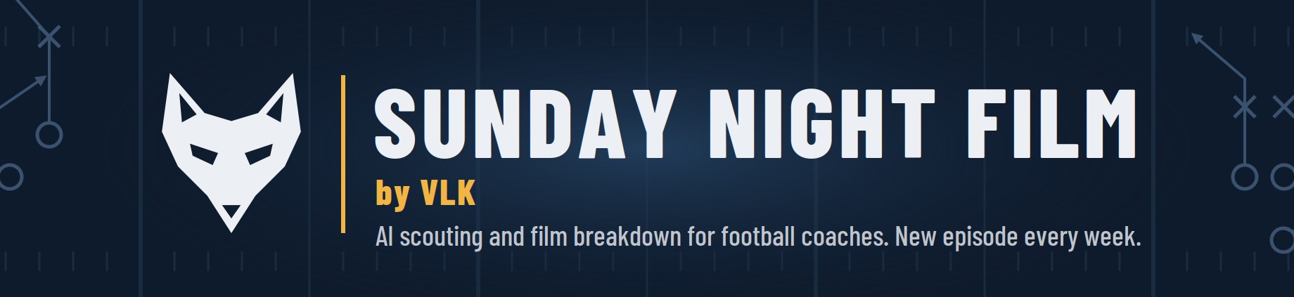 Sunday Night Film by VLK: AI scouting and film breakdown for football coaches